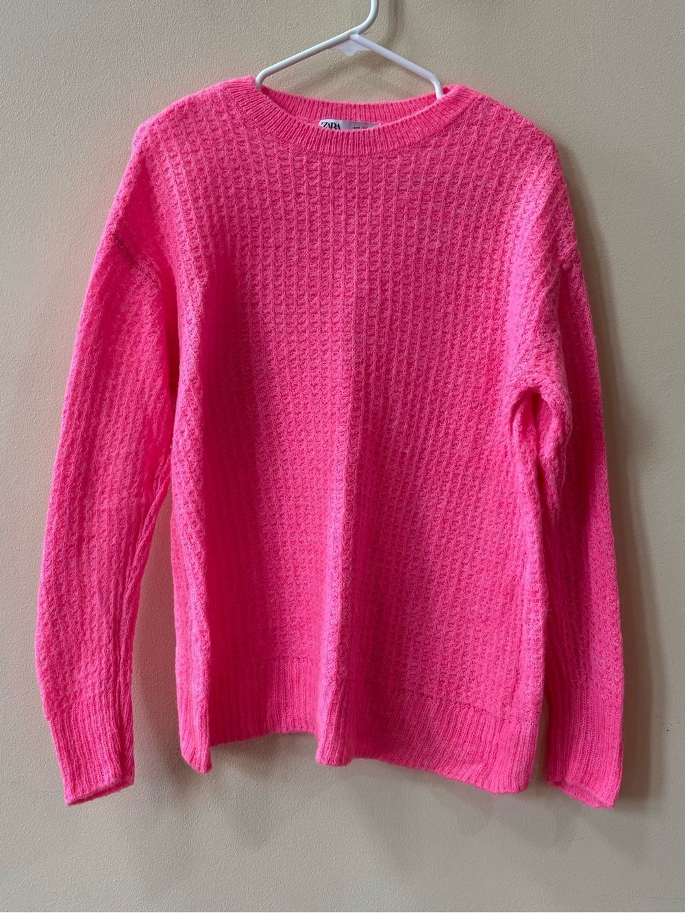 Zara Pink Floral Tunic Sweater